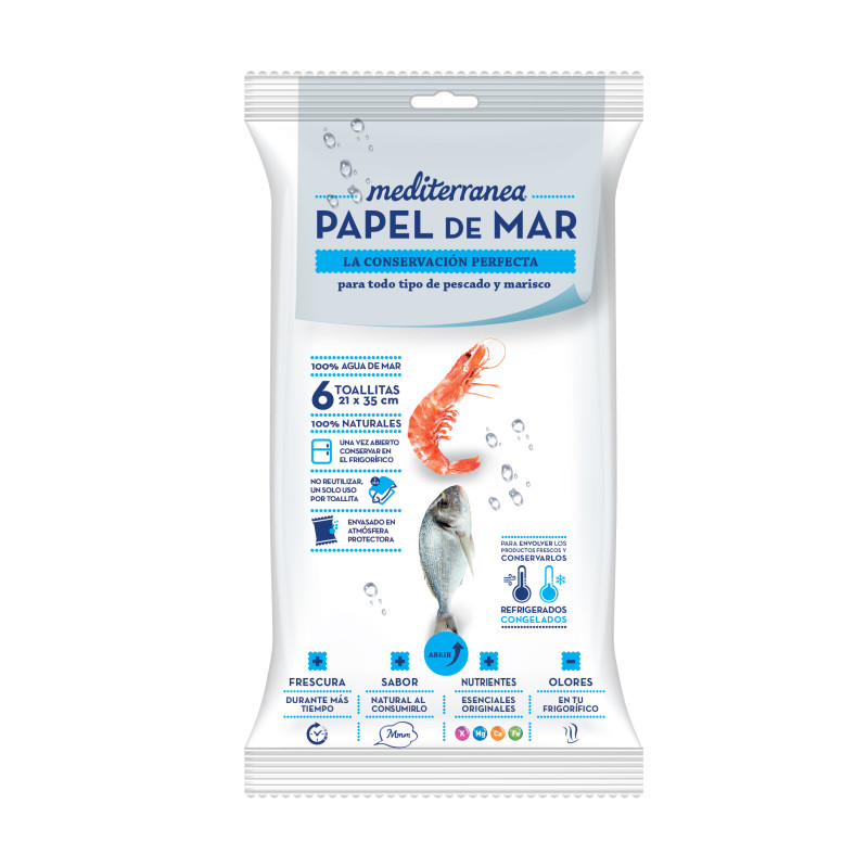 PAPEL DE AGUA DE MAR SOBRE 6un